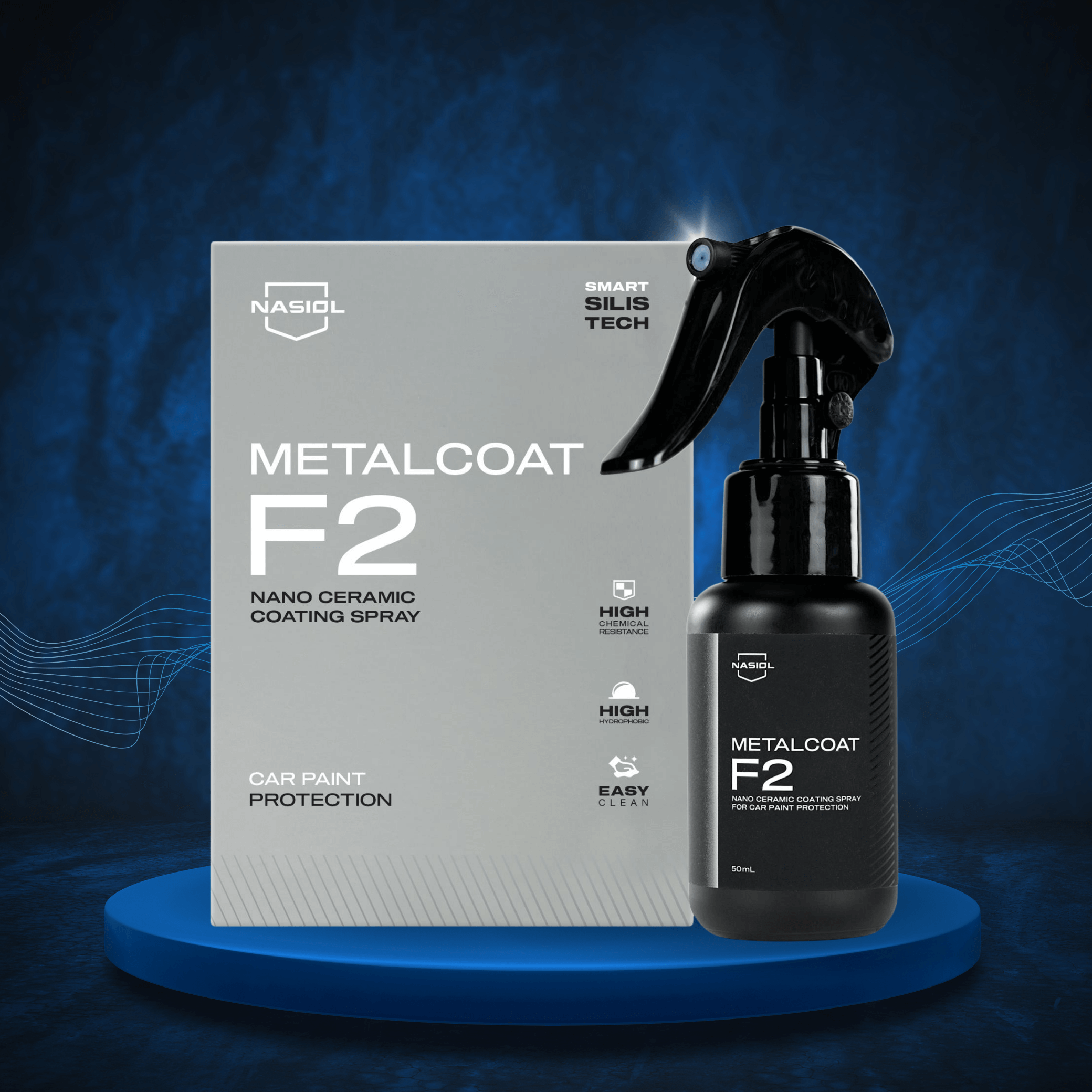 Nasiol MetalCoat F2 | Nano Ceramic Paint Spray, 50mL
