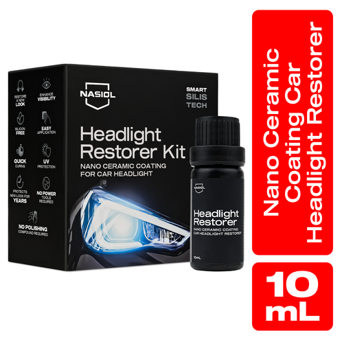 Nasiol Headlight Restorer Kit | Headlight Protection, 10mL